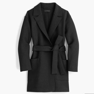 J.Crew Boiled Wool Wrap Coat
